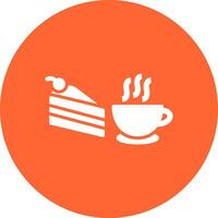 icono de vector de café servido