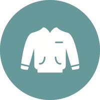 icono de vector de chaqueta