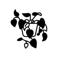 gardenia icono en vector. logotipo vector