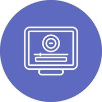 Desktop Computer Vector Icon