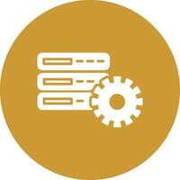 Database Setting Vector Icon