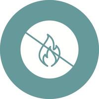 Danger of Flame Vector Icon