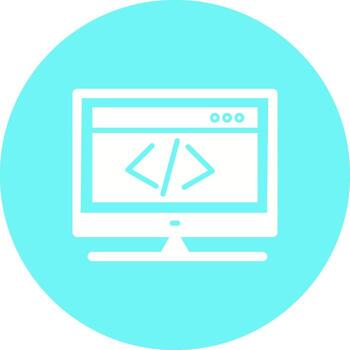 icono de vector de codificación html