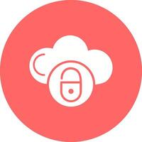 Secure Cloud Vector Icon