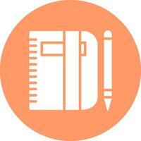 Pencil and Book Vector Icon