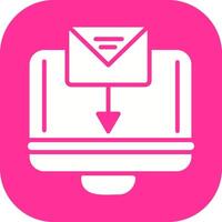 correo subir vector icono