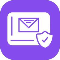 icono de vector de protección de correo