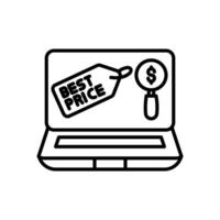 mejor precio icono en vector. logotipo vector