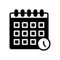 clase calendario icono en vector. logotipo vector