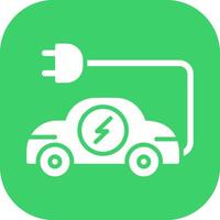 Electric Car Vector Icon