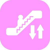 icono de vector de escalera mecánica