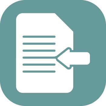 Import Document Vector Icon