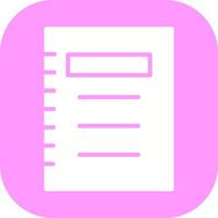 Notepad Vector Icon