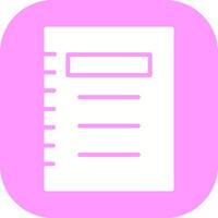 Notepad Vector Icon