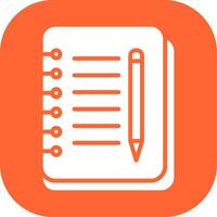 Notebook And Pen Vector Icon