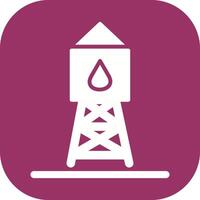 icono de vector de torre de agua