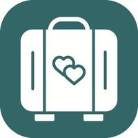 Lover Suitcase Vector Icon