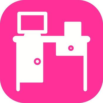 icono de vector de mesa de trabajo