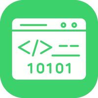 Binary Website Vector Icon