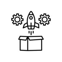 Product Launch  icon in vector. Logotype vector