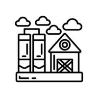 Dairy Farming icon in vector. Logotype vector