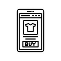 Online Purchasing  icon in vector. Logotype vector