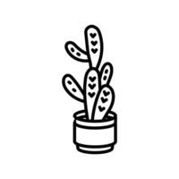 cactus icono en vector. logotipo vector