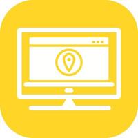 Location Web Advertising Vector Icon