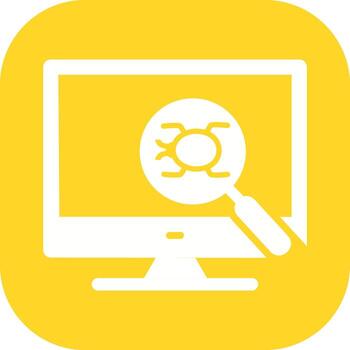 icono de vector de depuración
