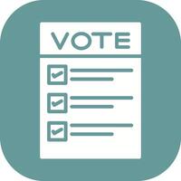 Ballot Paper Vector Icon