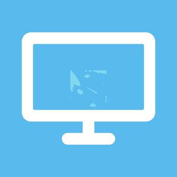 icono de vector de pantalla de cristal líquido