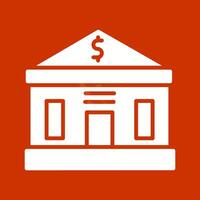 Bank Building Vector Icon