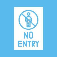 No Entry Sign Vector Icon