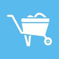 Wheelbarrow Vector Icon