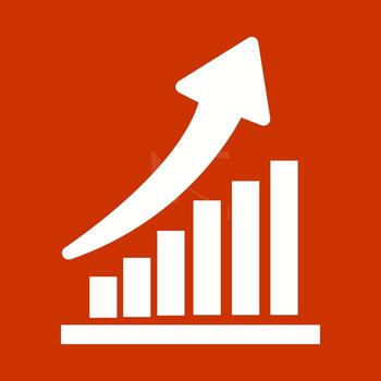 icono de vector de aumento