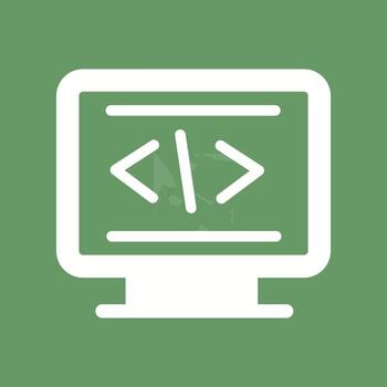 icono de vector de codificación