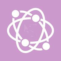 Atomic Structure Vector Icon