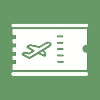 icono de vector de billetes de avión