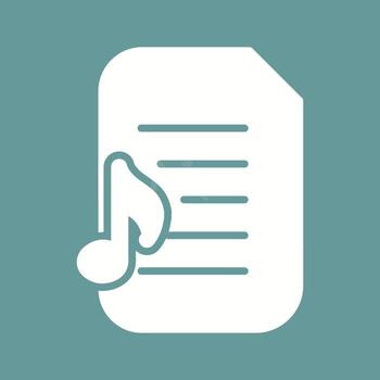 Audio Document Vector Icon