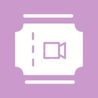 Movie Ticket Vector Icon