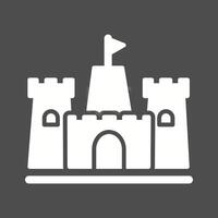 icono de vector de castillo de arena