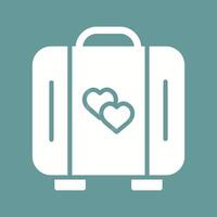 Lover Suitcase Vector Icon