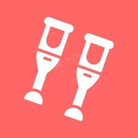 Crutches Vector Icon