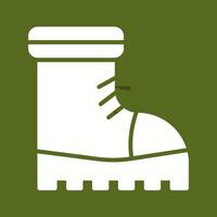 icono de vector de botas de nieve