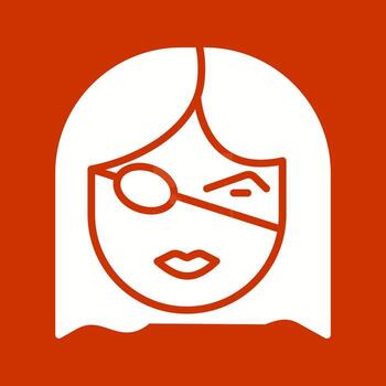 icono de vector de parche en el ojo