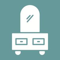 Dressing Table Vector Icon
