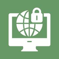 icono de vector de seguridad de internet