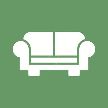 icono de vector de sofá