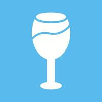 icono de vector de copa de vino