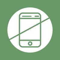 No Cell Phones Vector Icon